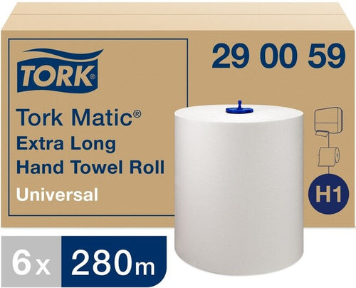 Hand towel TORK Matic Extra Long 280m 1142 sheets 1 - layer H1 290059 6 Rolls