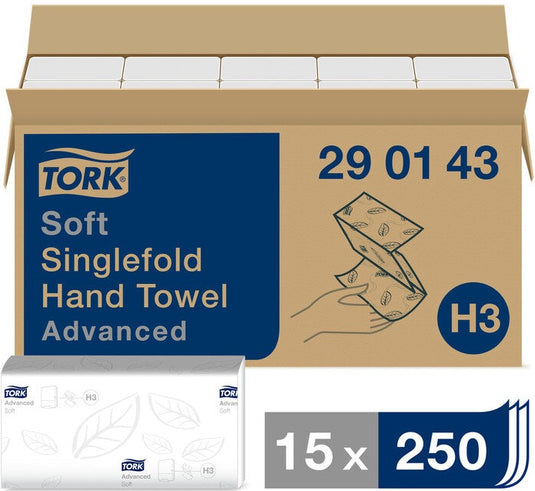 Hand towel TORK Advanced V-Fold 250 pcs. 2 - layer H3 290143 15 pcs.