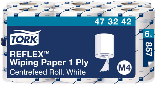 Hand towel TORK Reflex Midiroll 300m 857 sheets 1 - layer M4 473242-M4 6 Rolls