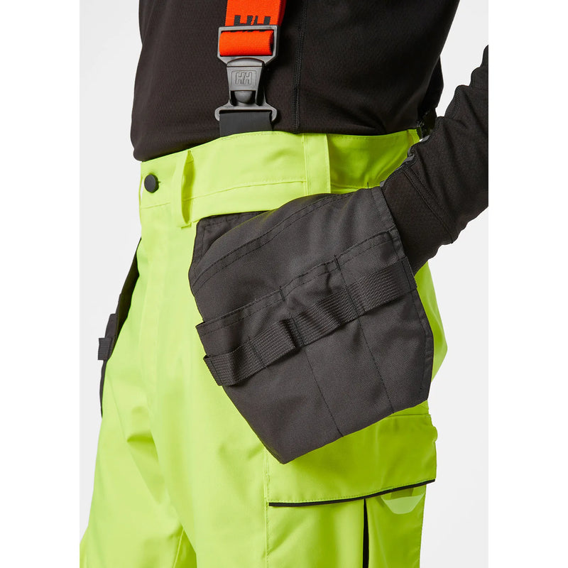 Ielādējiet attēlu galerijas skatītājā, Puskombinezons HELLY HANSEN ALNA 2.0 Hi Vis Waterproof Shell Construction Class 2 71493
