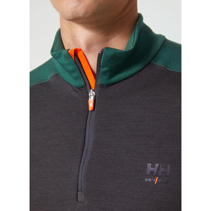 Load image into Gallery viewer, Thermal undershirt HELLY HANSEN LIFA Base Layer Merino Half Zip 75107
