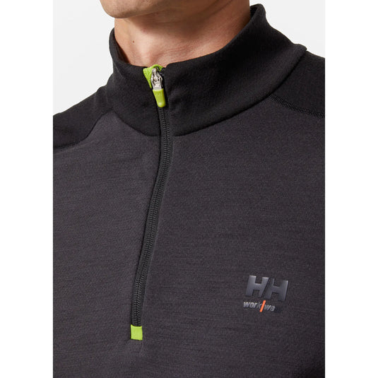 Thermal undershirt HELLY HANSEN LIFA Base Layer Merino Half Zip 75107