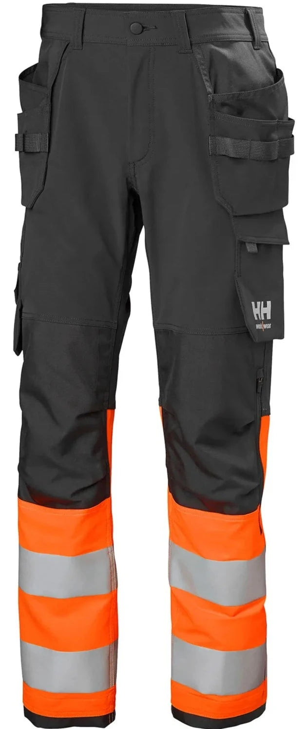 Ielādējiet attēlu galerijas skatītājā, Bikses HELLY HANSEN Alna 4X Hi Vis Construction Class 1 77427
