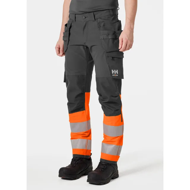 Ielādējiet attēlu galerijas skatītājā, Bikses HELLY HANSEN Alna 4X Hi Vis Construction Class 1 77427
