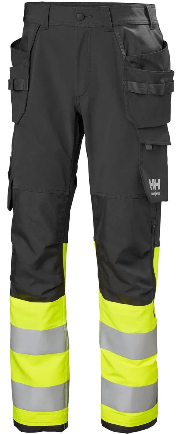 Ielādējiet attēlu galerijas skatītājā, Bikses HELLY HANSEN Alna 4X Hi Vis Construction Class 1 77427
