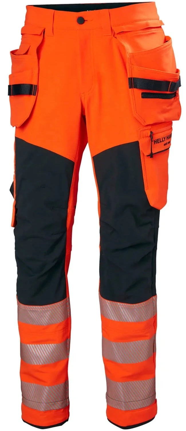 Ielādējiet attēlu galerijas skatītājā, Bikses HELLY HANSEN ICU BRZ Hi Vis Construction Class 2 77499
