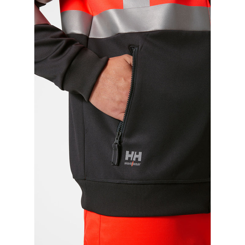 Ielādējiet attēlu galerijas skatītājā, Džemperis HELLY HANSEN Addvis Hi Vis Zip Class 1 79258
