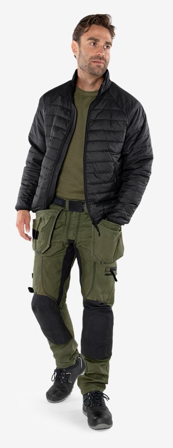 Ielādējiet attēlu galerijas skatītājā, Jacket FRISTADS GREEN QUILTED JACKET 4101 GRP
