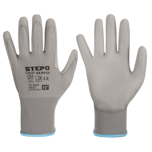 Gloves STEPO PU-EKO GREY