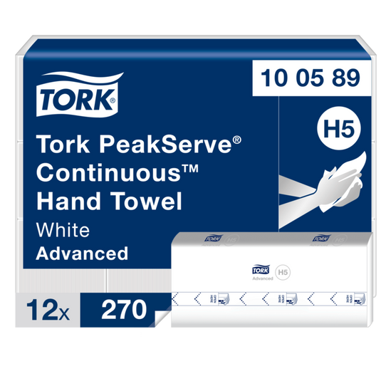 Hand towel TORK PeakServe Advanced 270 pcs. 1 - layer H5 100589 12 pcs.